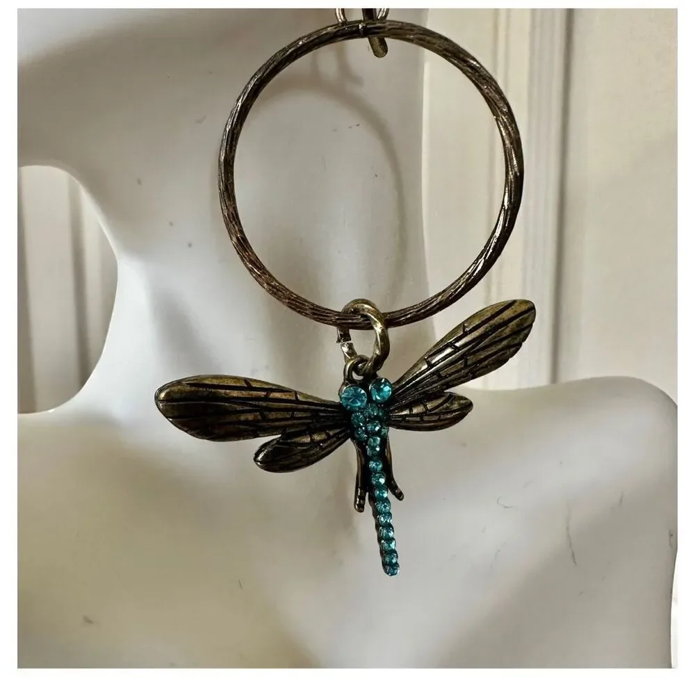 Betsey Johnson vintage dragonfly earrings